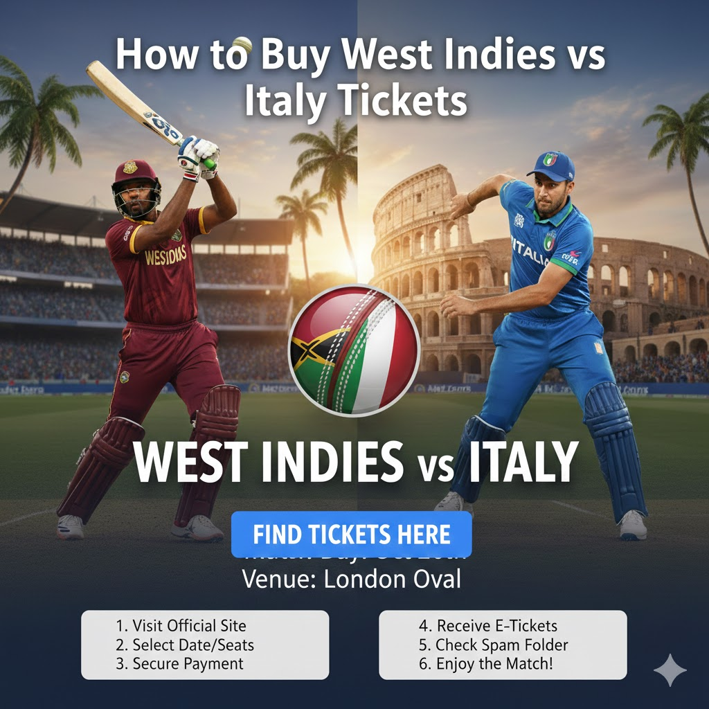 west indies vs italy tickets